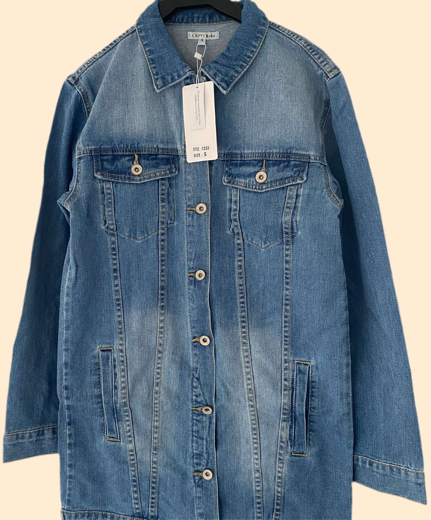 Angel wings denim jacket/dress