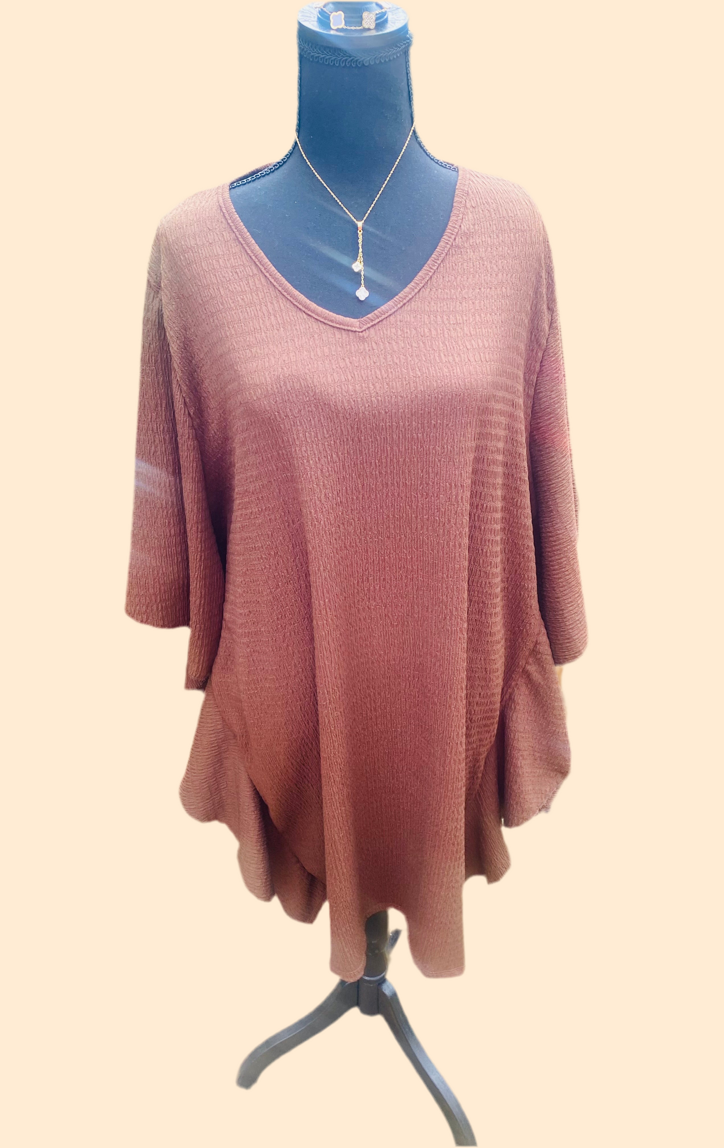 Batwing drape dress
